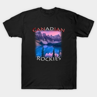 Canadian Rockies - Moraine Lake sunset T-Shirt